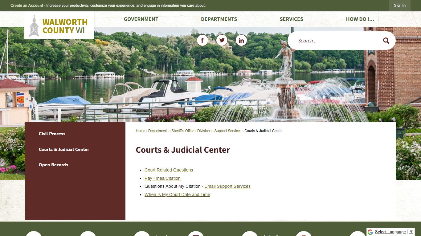 Courts & Judicial Center | Walworth County, WI