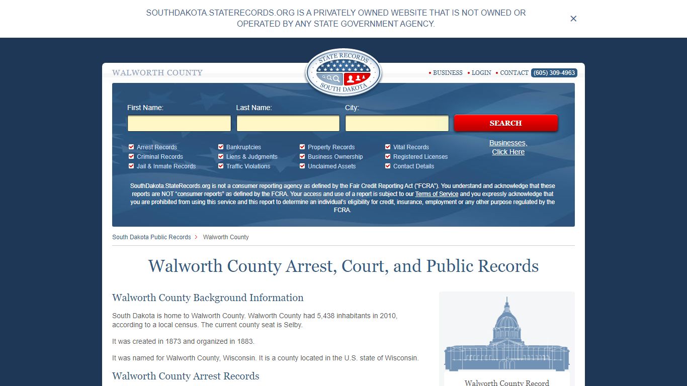 Walworth County Arrest, Court, and Public Records